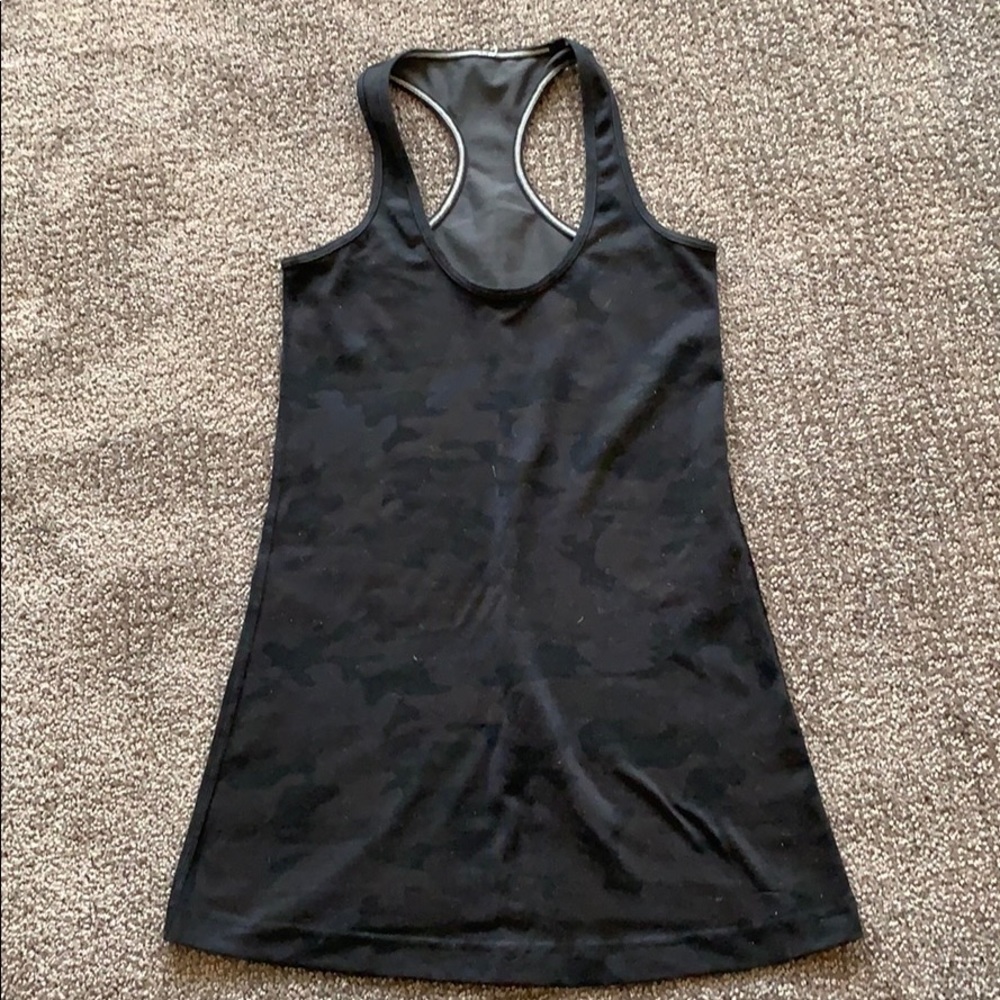 Lululemon racer back black camo tank